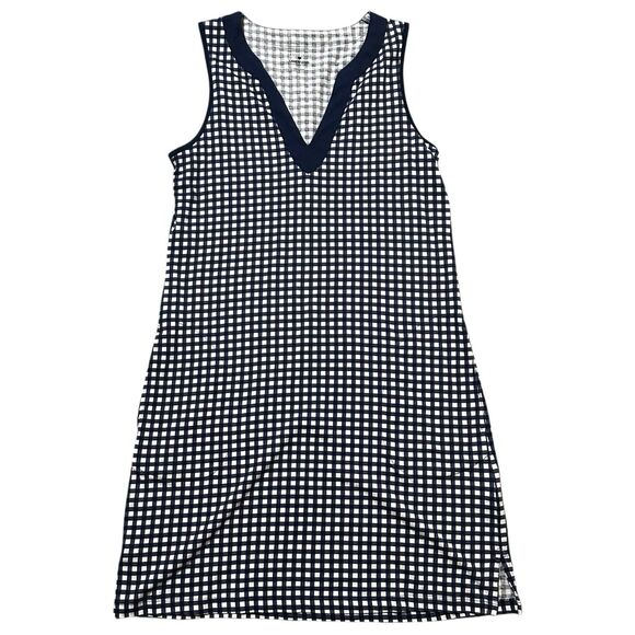 Draper James x Lands End Gingham Dress Size XS Beach Summer Cruise Loungewear - Picture 1 of 4